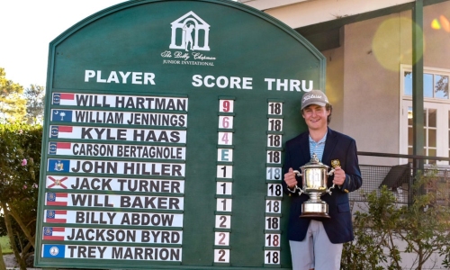 Will Hartman Claims 28th Bobby Chapman Junior Invitational Title